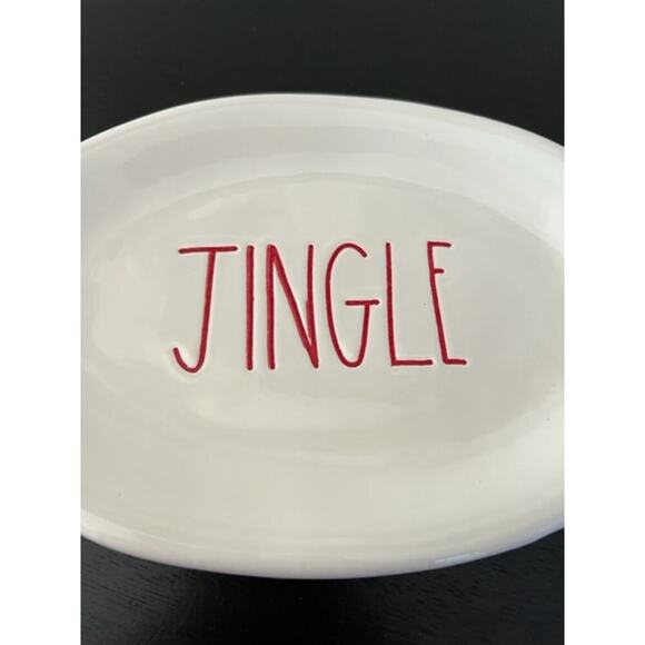 Rae Dunn 2016 Vintage OG Christmas Ovals Set of 4 - Picture 7 of 8